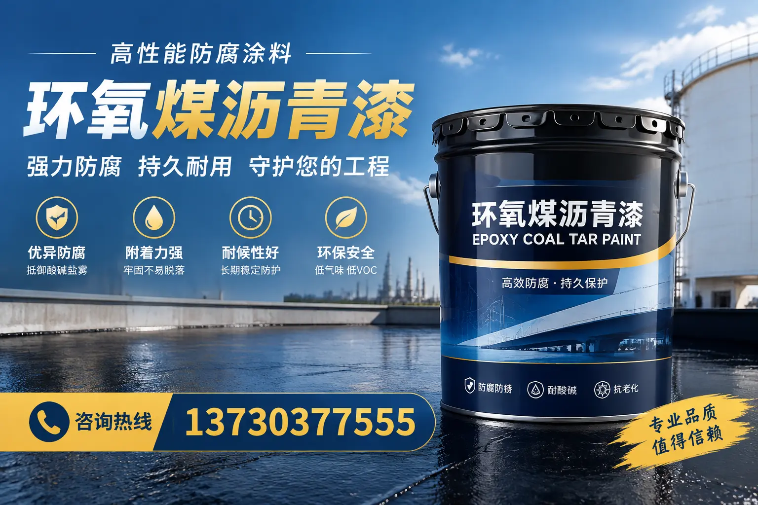 环氧煤沥青漆的耐久性分析，适合珠海的使用场景