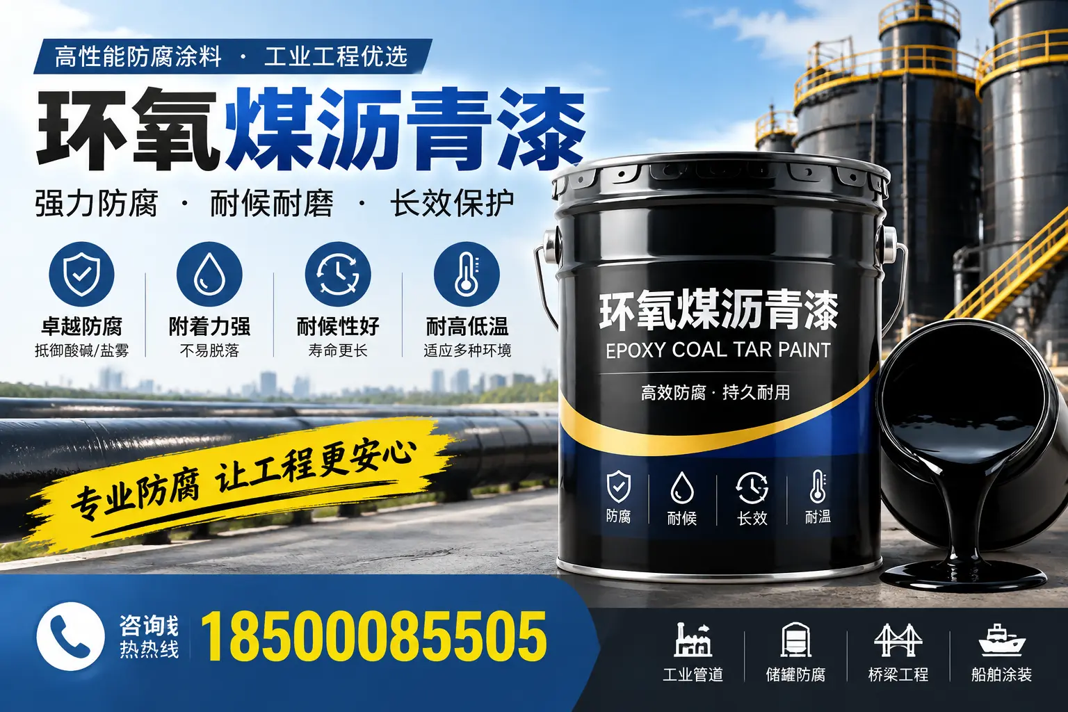 环氧煤沥青漆的施工方法与注意事项，确保在珠海顺利完成